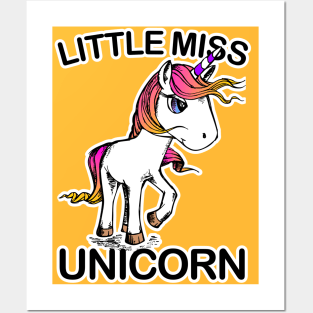 Little Miss Unicorn Posters and Art